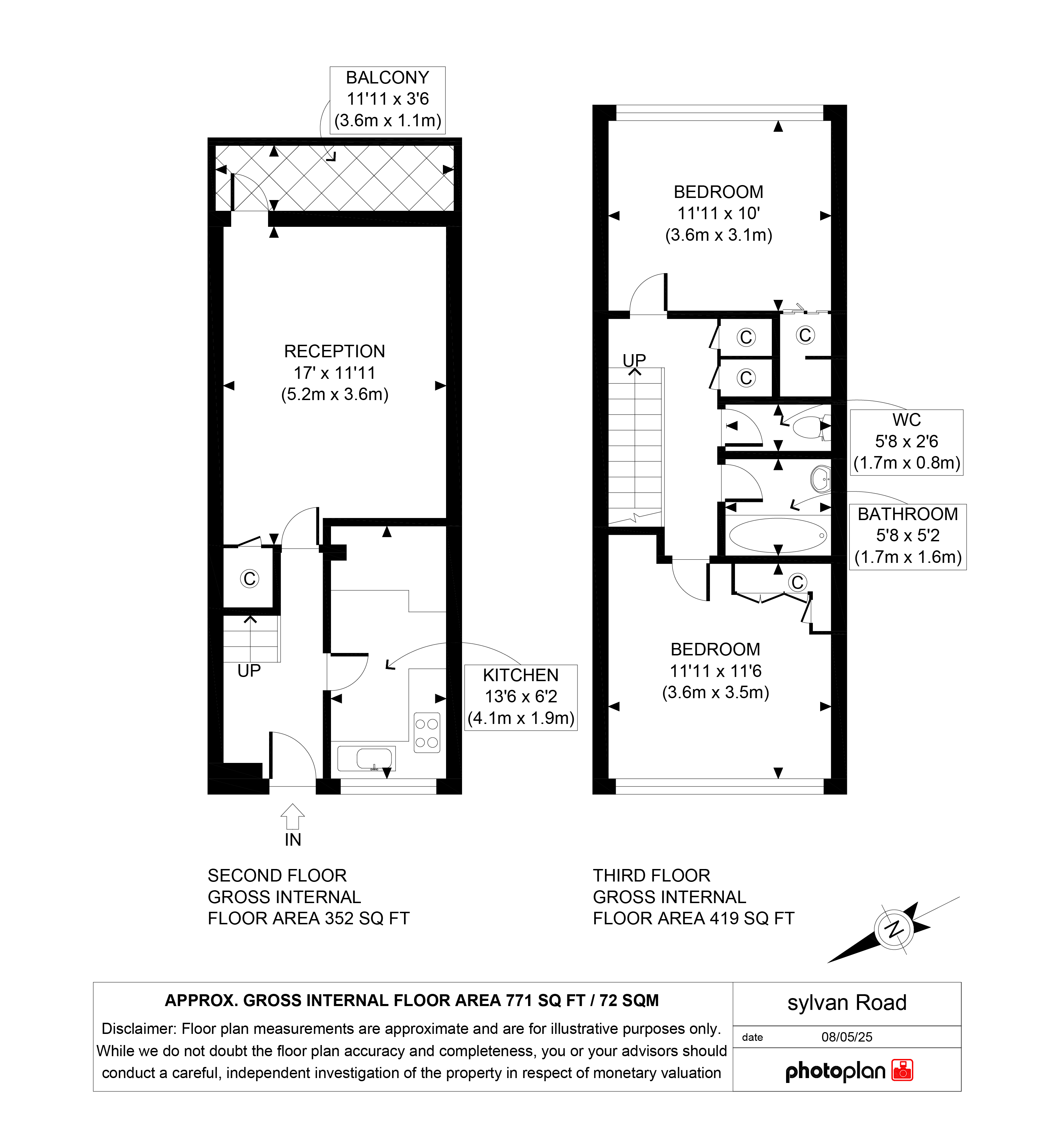 90, Sylvan Road, London floorplan