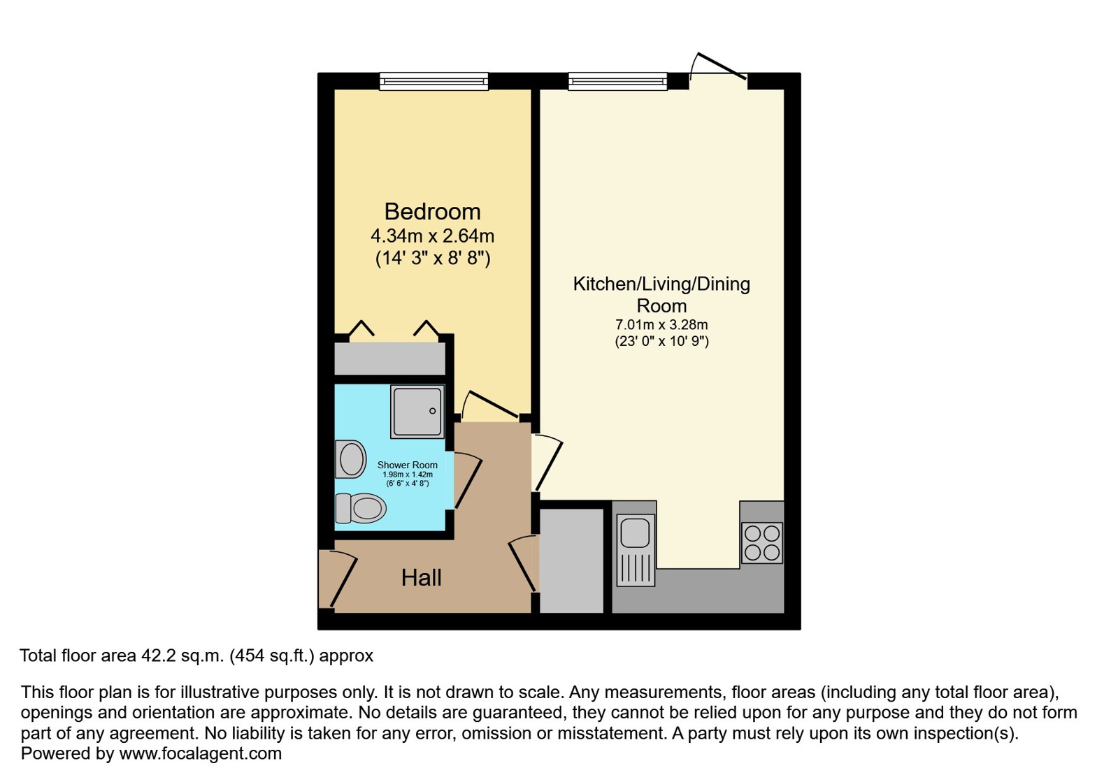 8, Cedar Court (Addlestone), Addlestone floorplan