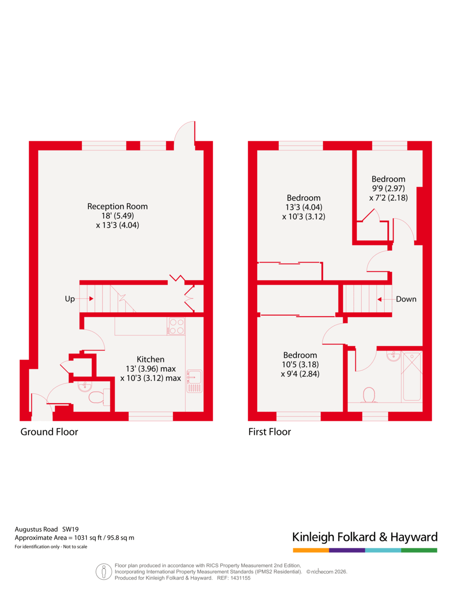 Flat 34, Southfields Court,, Augustus Road, Southfields floorplan