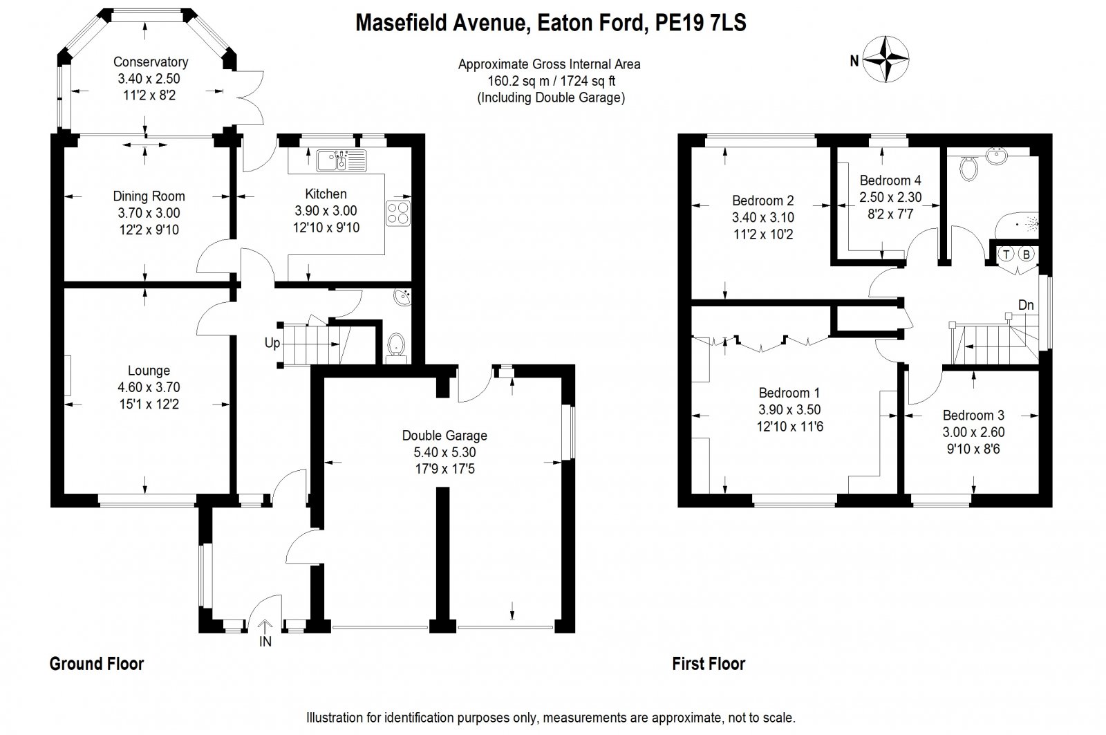 4 Bedrooms Detached house for sale in Masefield Avenue, Eaton Ford, St. Neots, Cambridgeshire PE19