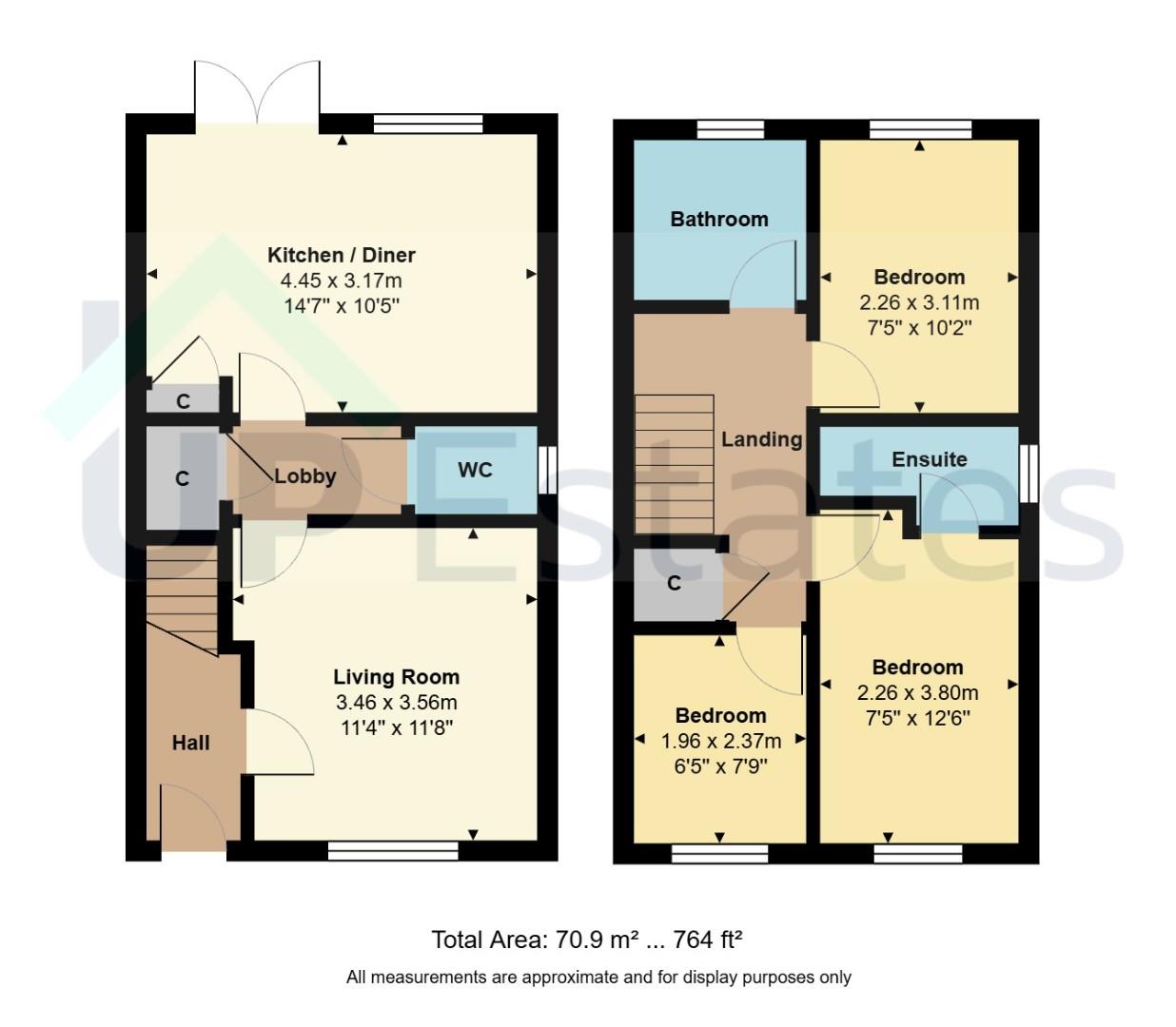 7, Furrow Gardens, Chapel End floorplan