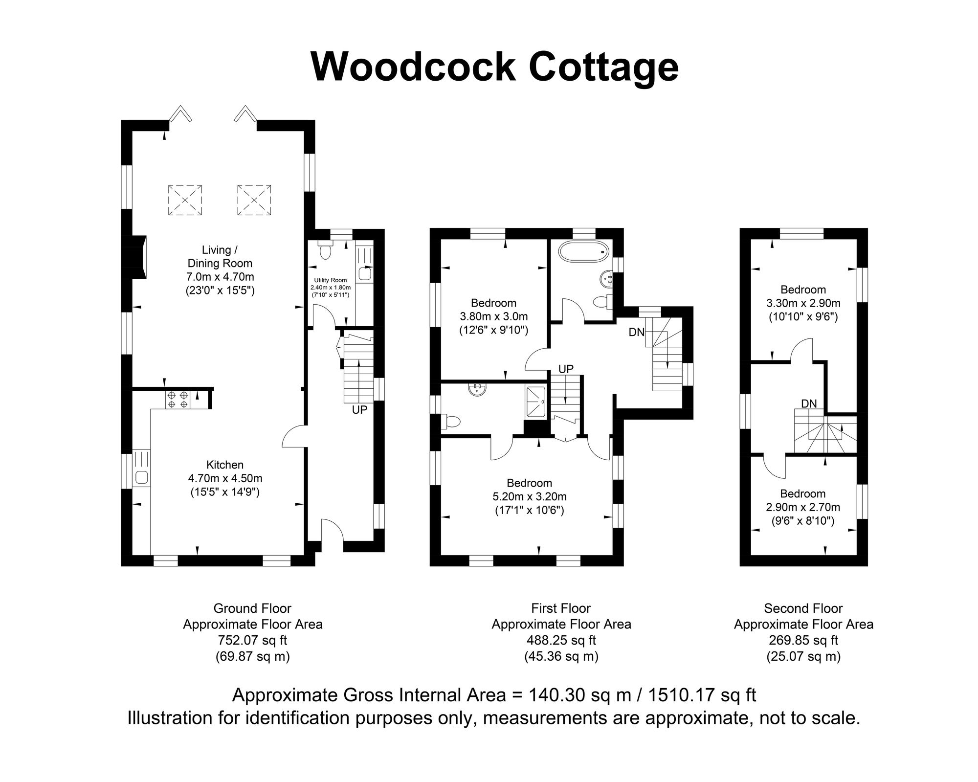 Woodcock Cottage, Uckfield floorplan