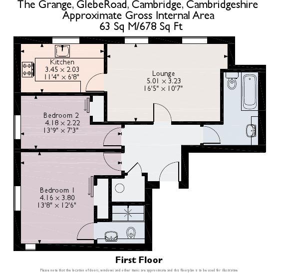 6, The Grange, Glebe Road, Cambridge floorplan