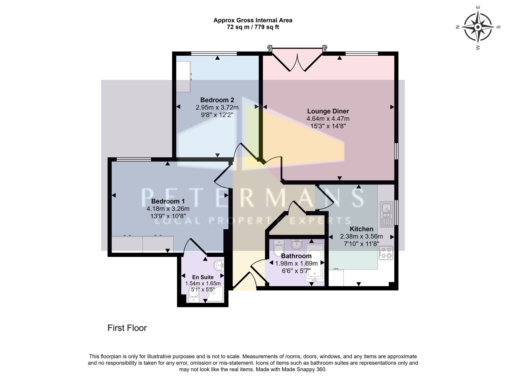 5 Midsummer Court, Edgware floorplan