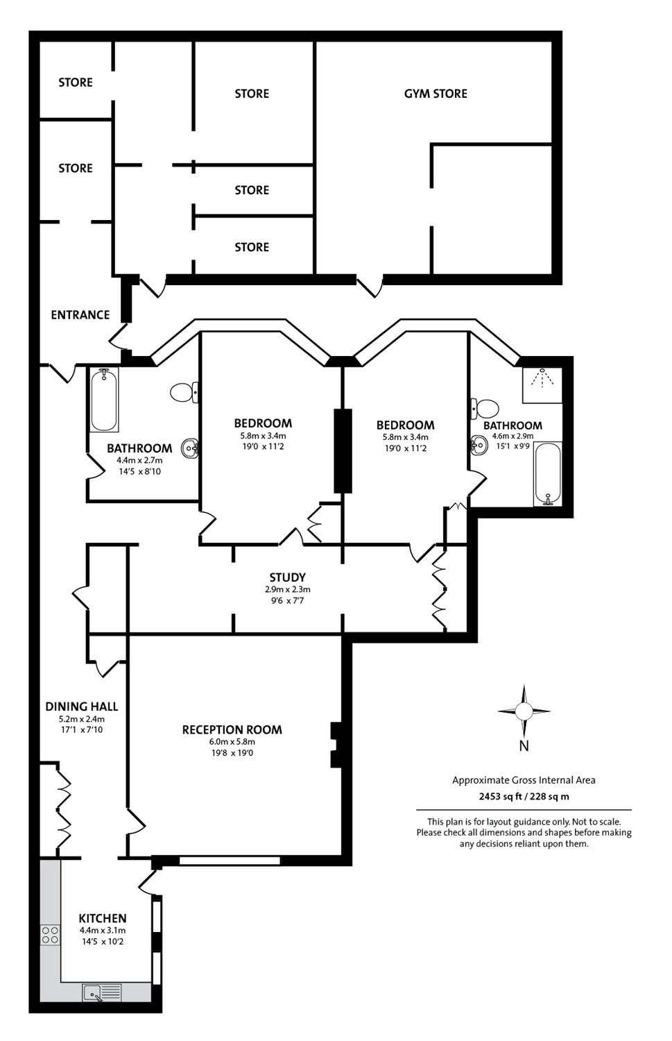 2 Bedrooms Flat for sale in Kings Gardens, Hove, East Sussex BN3