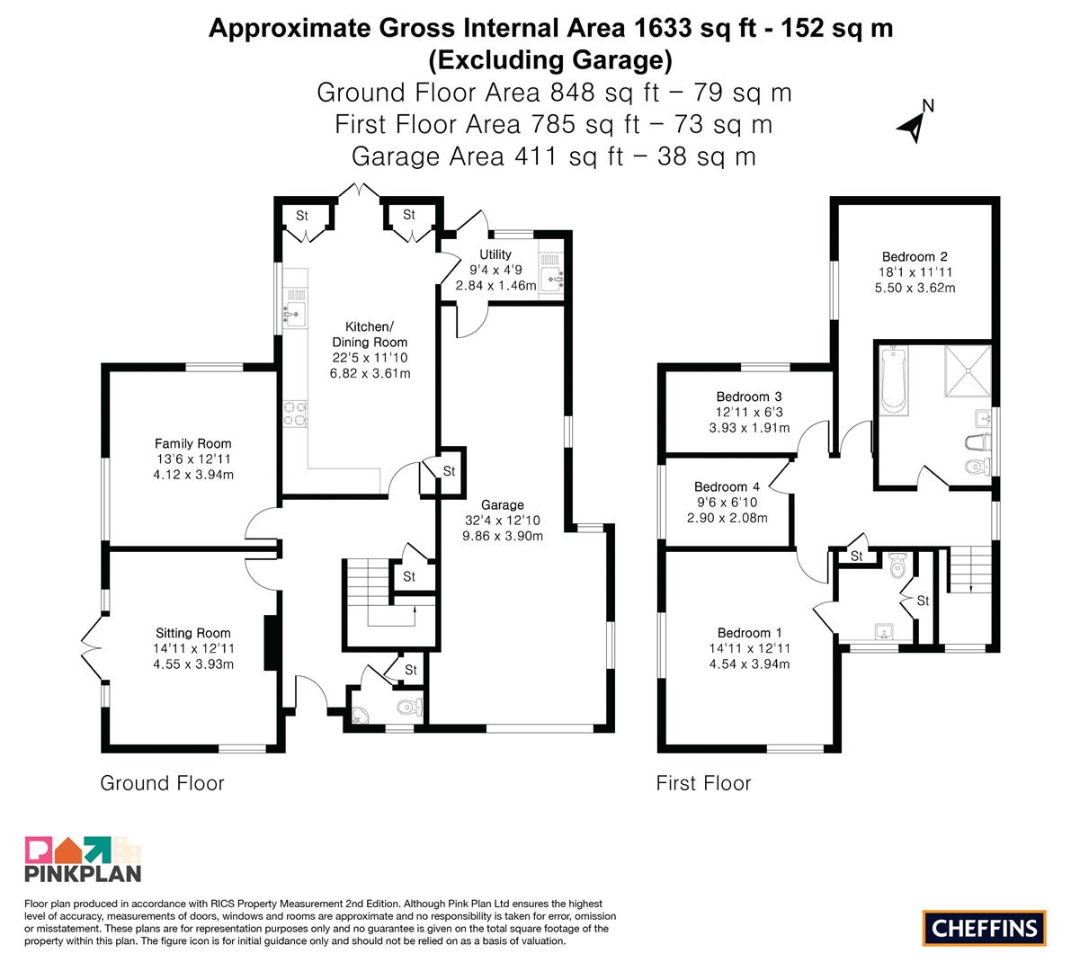 14, Balsham Road, Fulbourn floorplan