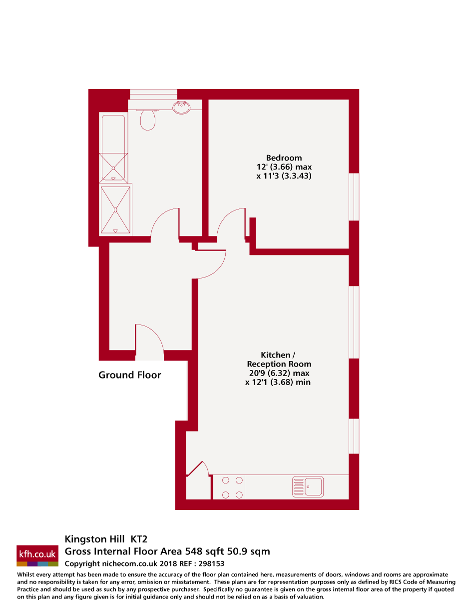 Kingston Hill, Surrey floorplan