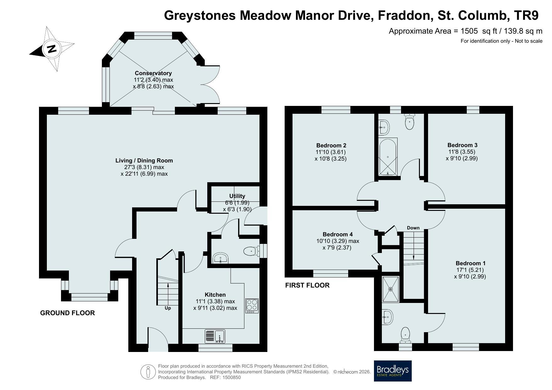 Greystones Meadow,, Manor Drive, St. Columb floorplan