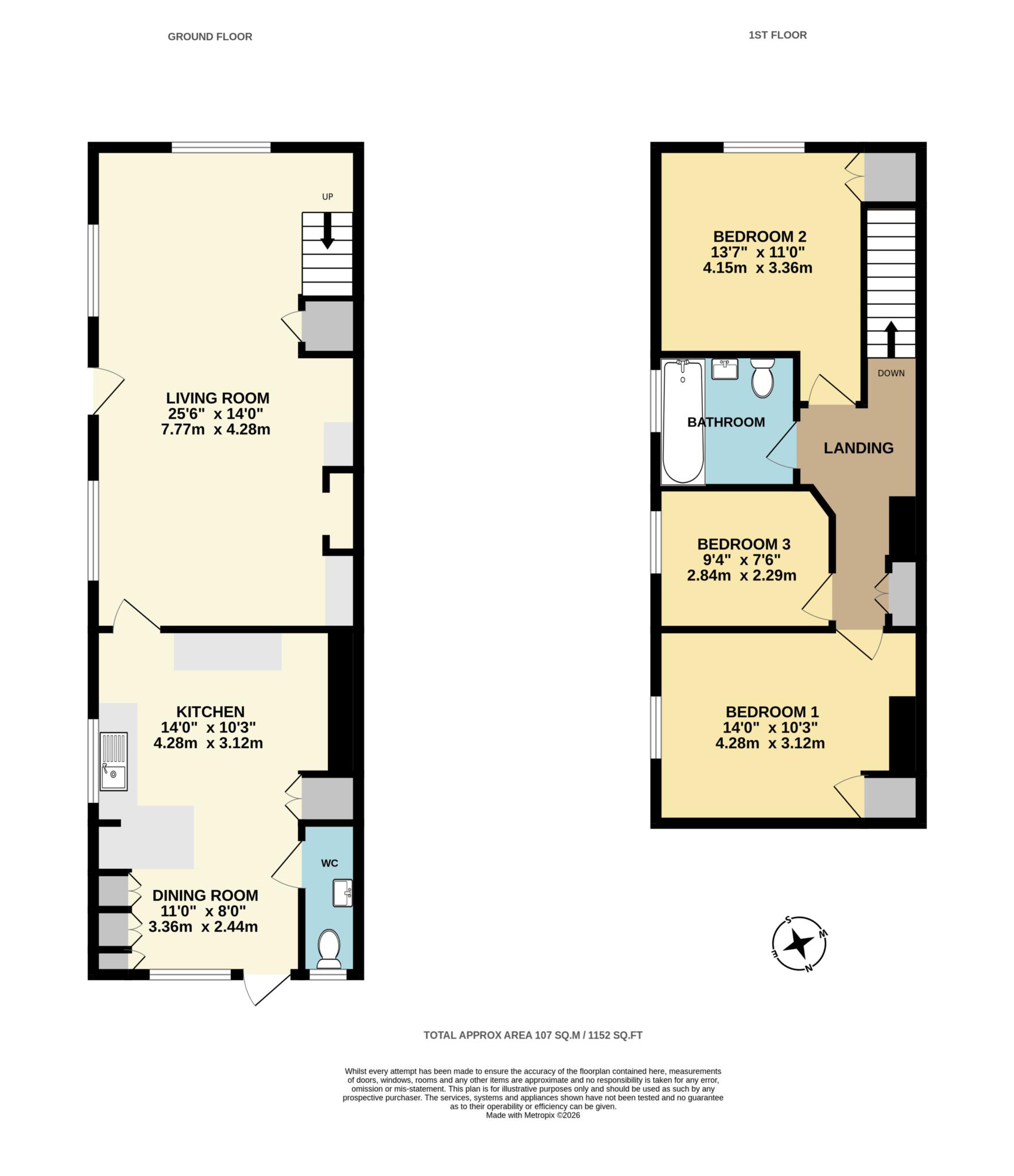 2, Elm Road, Royal Tunbridge Wells floorplan