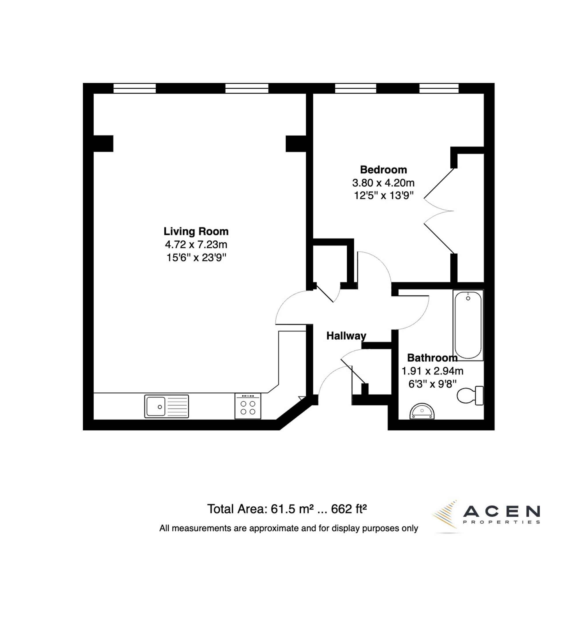 Flat 515, 51.02 Apts, Bristol floorplan