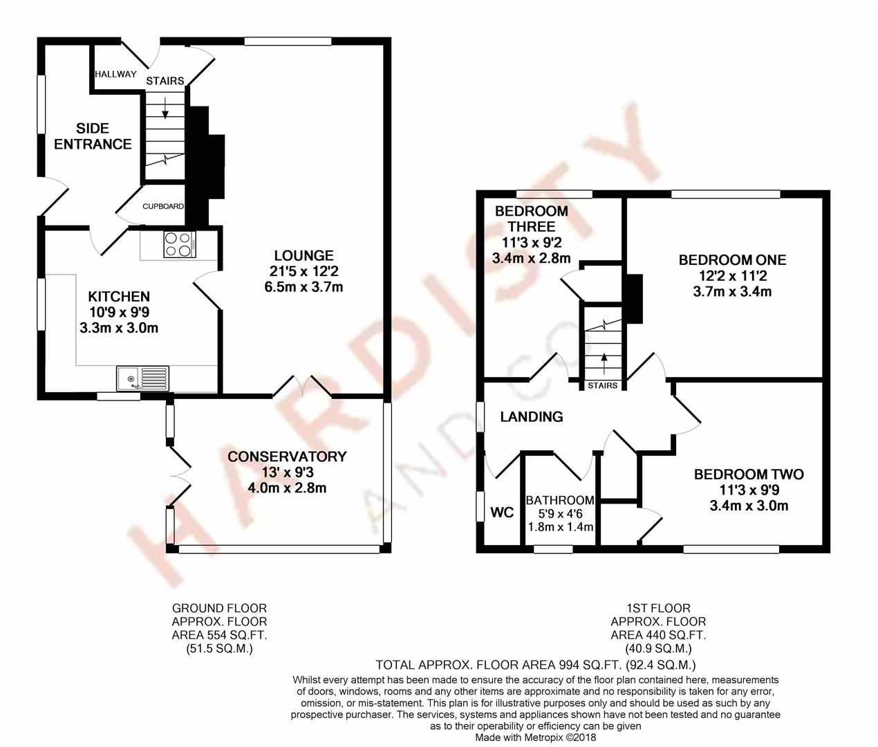 3 Bedrooms  to rent in Silk Mill Bank, Horsforth, Leeds LS16