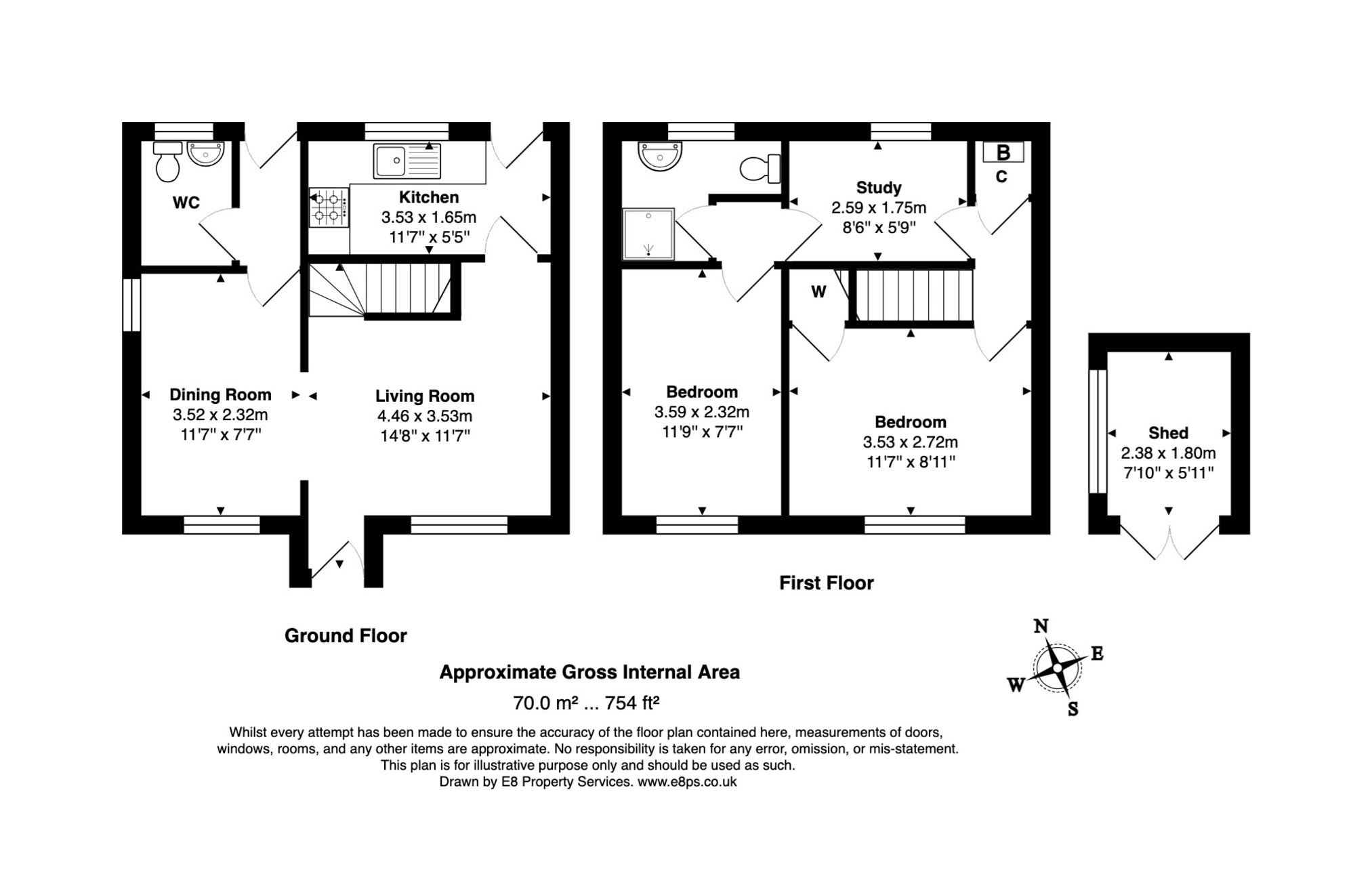 57, Willow Lane, Abingdon floorplan
