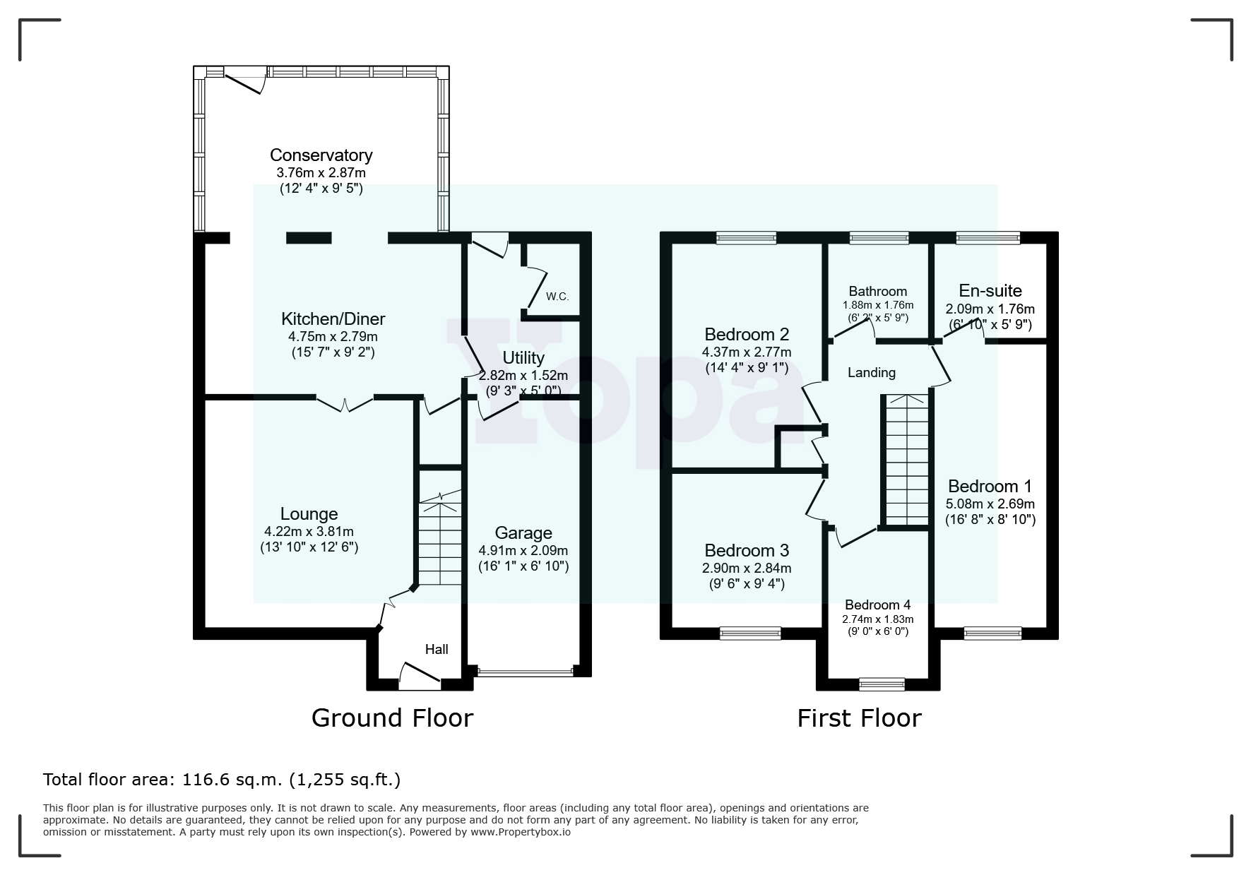1, Chiltern Close, Liverpool floorplan