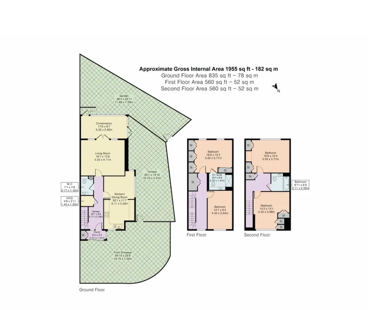 23, Cornell Gardens, Barnet floorplan