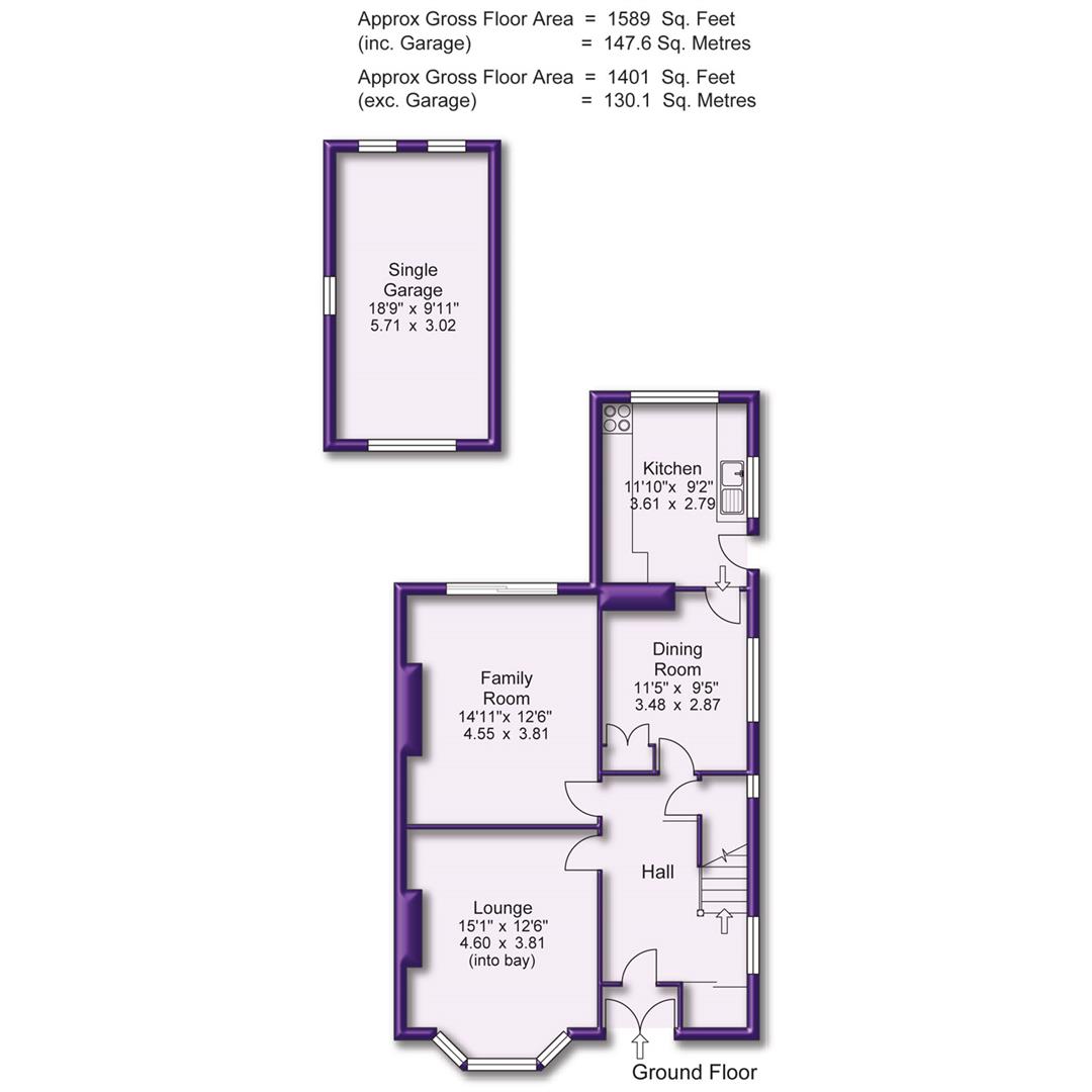 73, Cecil Road, Altrincham floorplan