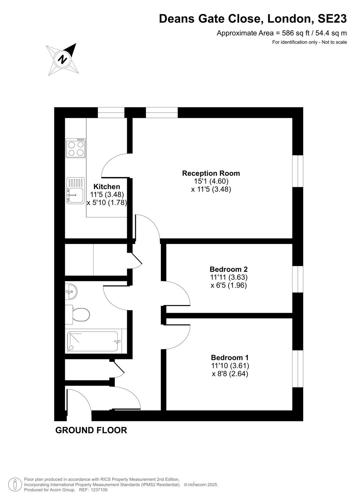 1, Deans Gate Close, London floorplan