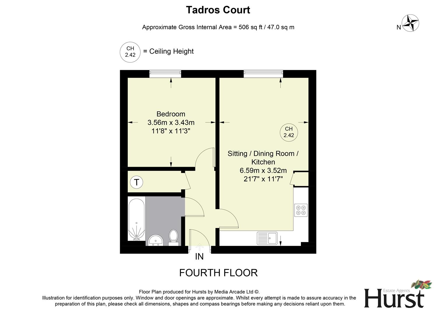 156 Mathews House,, Tadros Court, High Wycombe floorplan