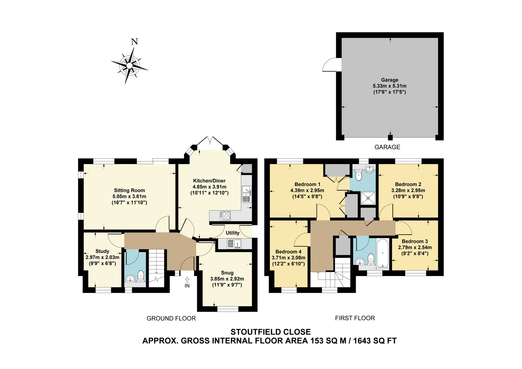 14 Stoutsfield Close, Kidlington floorplan