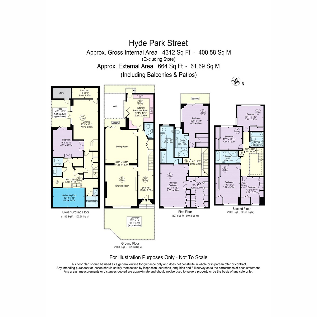 7, Hyde Park Street, London floorplan