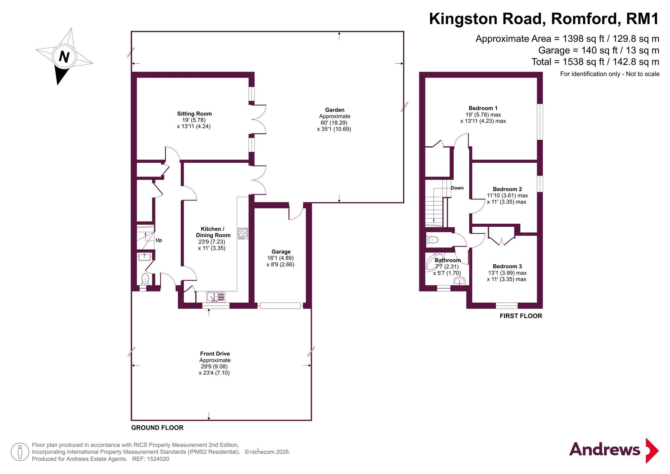 2A, Kingston Road, Romford floorplan