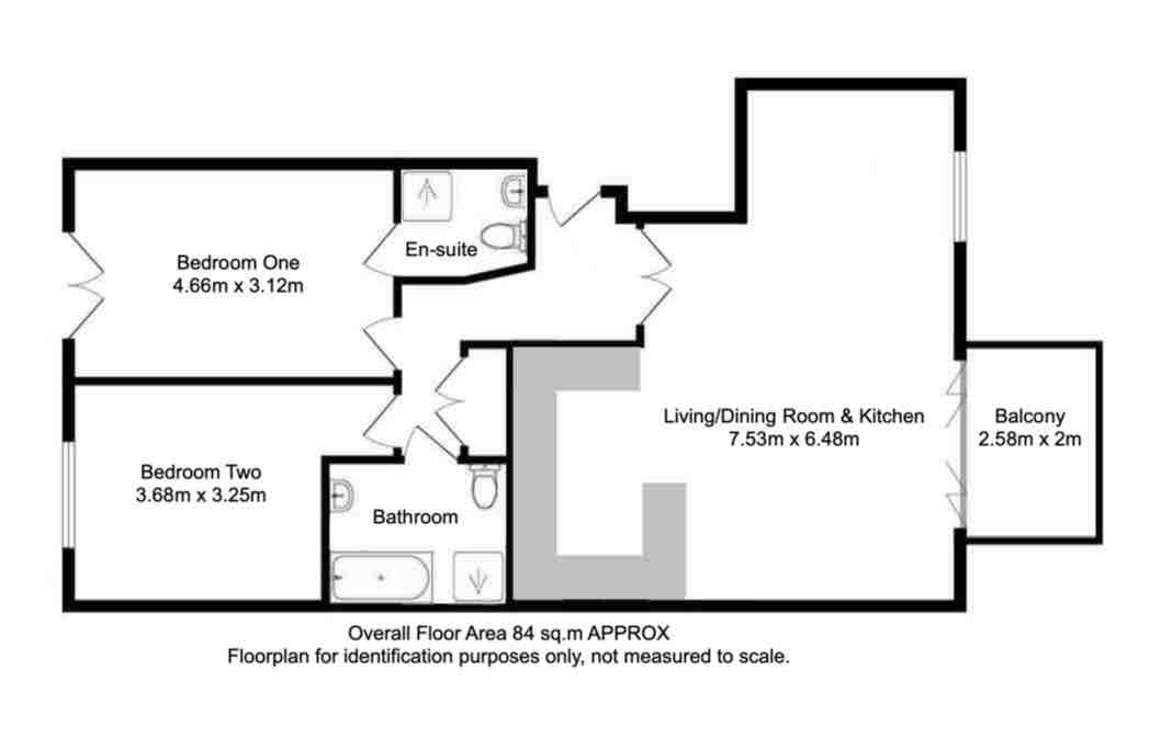 8 Samphire, Sarahs Lane, Padstow floorplan