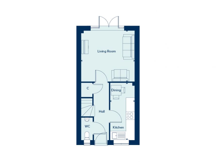 "The Ashtead " at Millpond Lane, Faygate, Horsham RH12, 2 bedroom