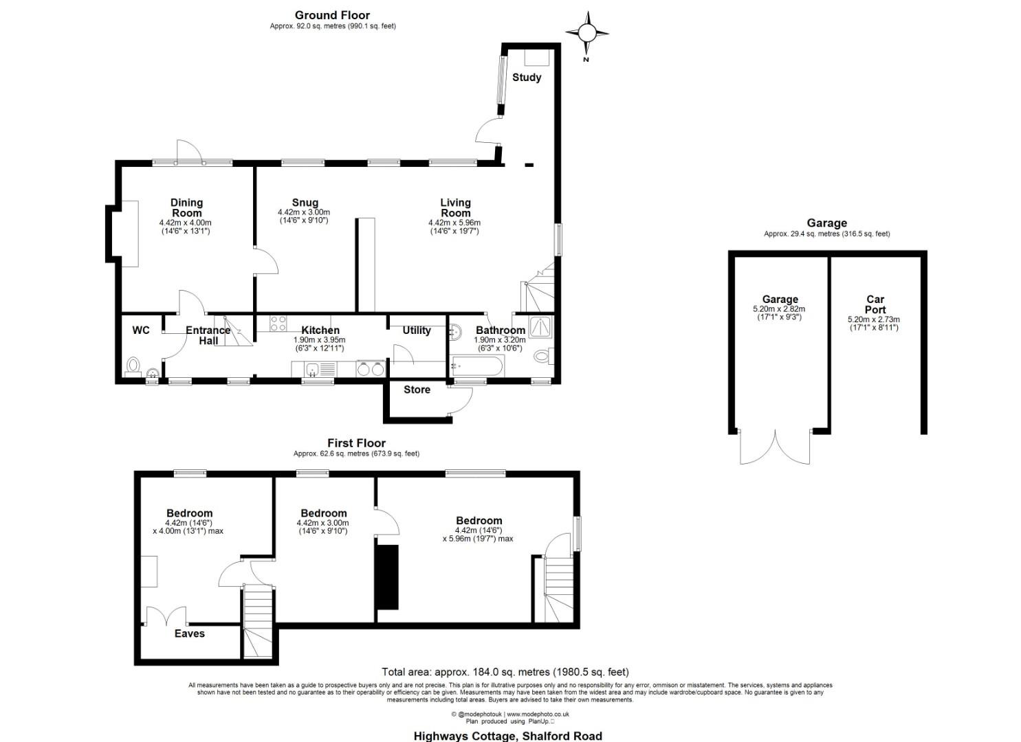 Highways Cottage, 6, Shalford Road, Braintree floorplan