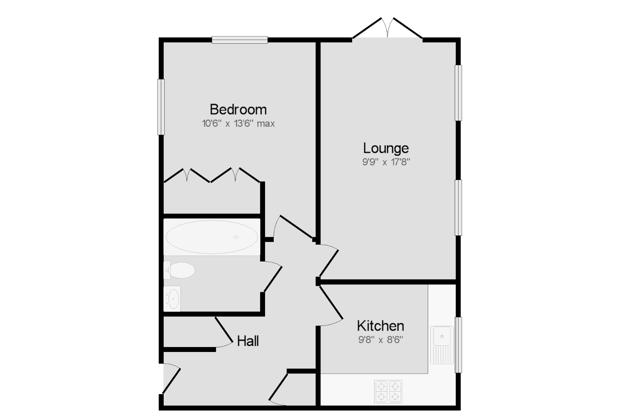 1 Bedrooms Flat to rent in Waleron Road, Fleet GU51