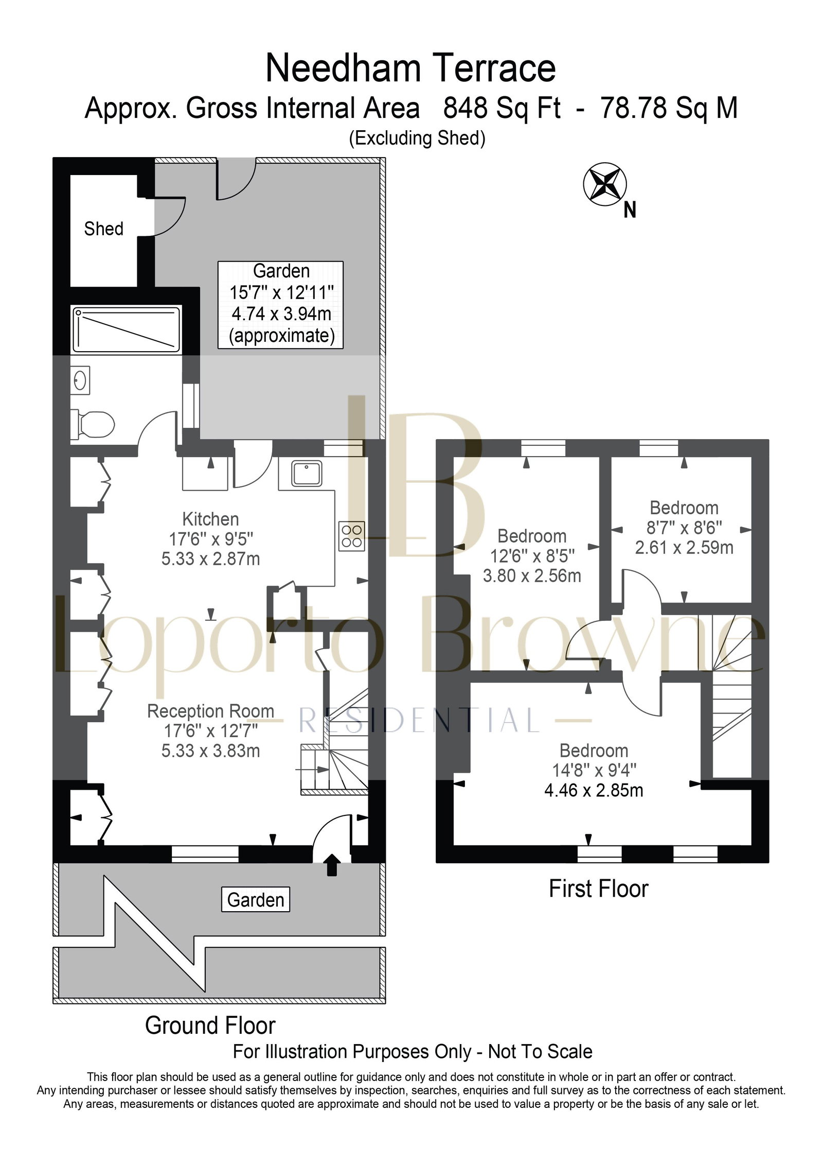 3, Needham Terrace, London floorplan