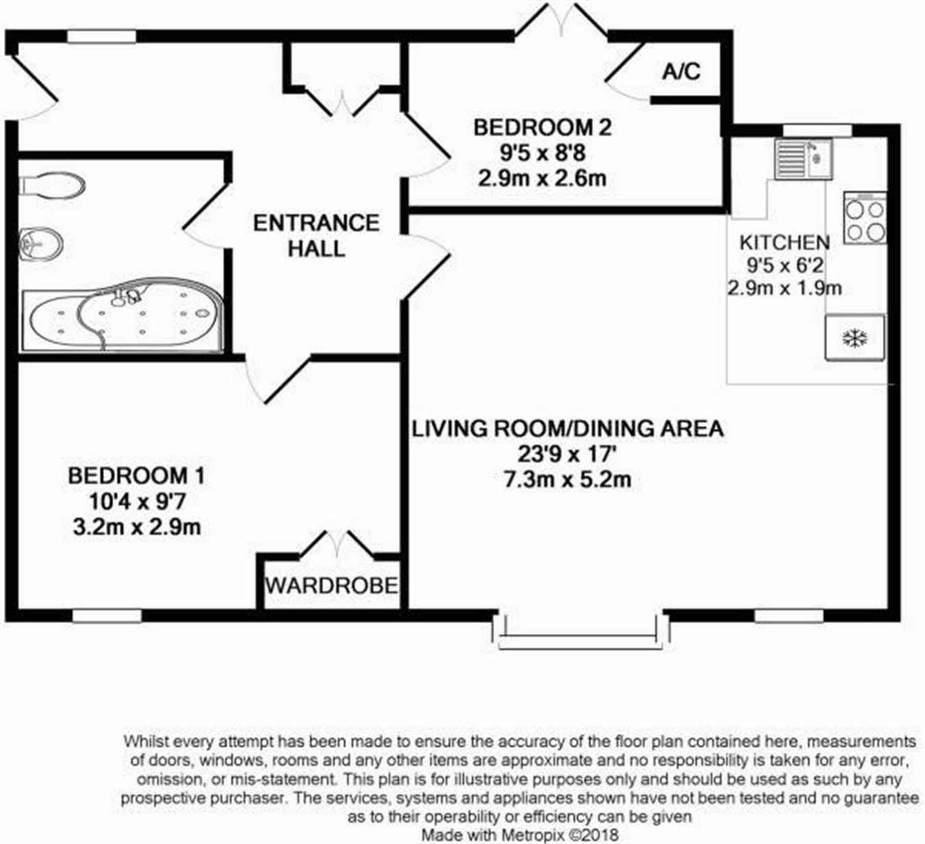 2 Bedrooms Flat for sale in Wadsworth Court, Elstow, Bedford MK42