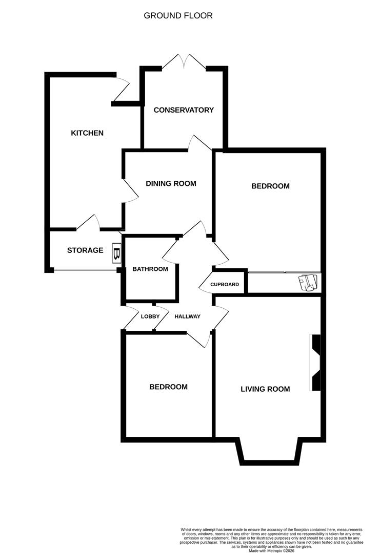 9, Dereham Close, Whitley Bay floorplan