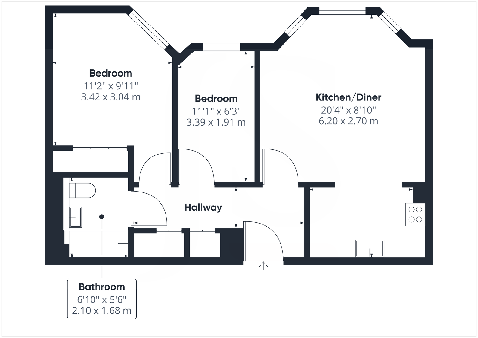 Belmaine Court, West Street, Worthing, BN11 3HD floorplan