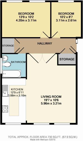 43, Grovelands, West Molesey floorplan