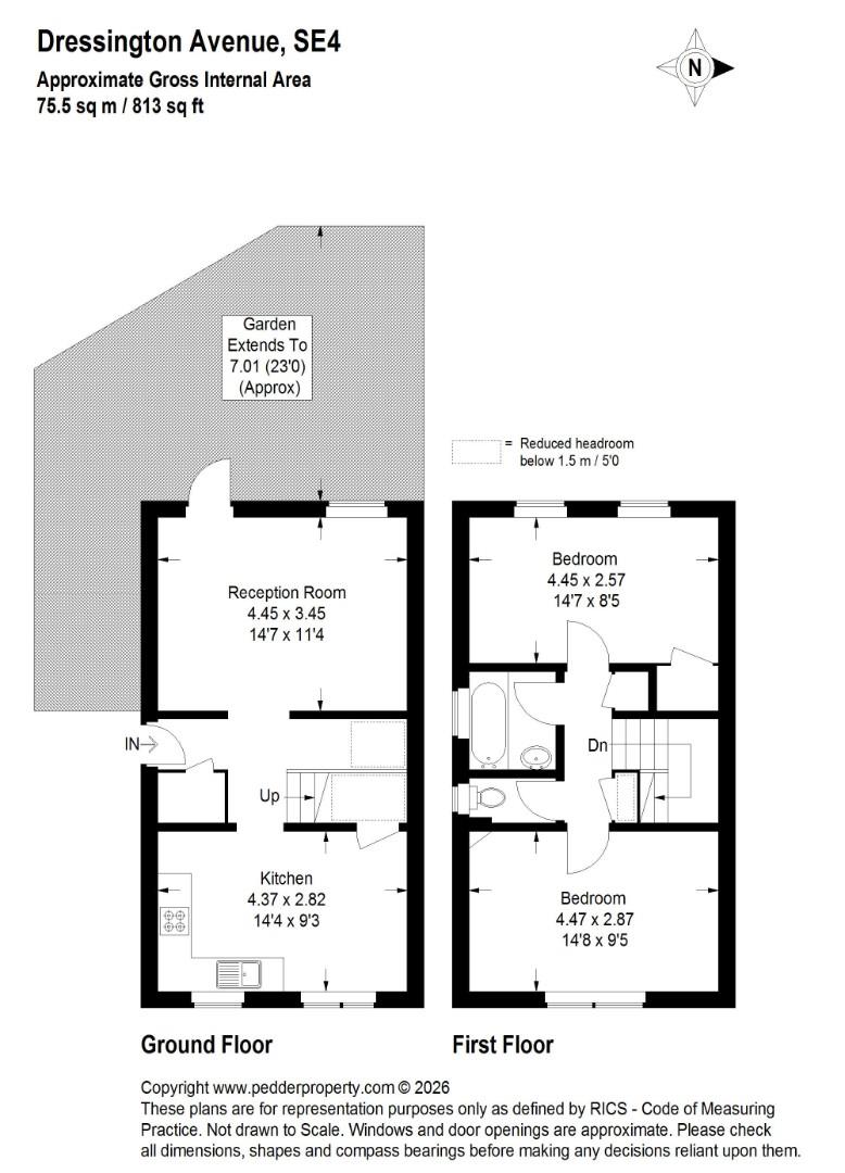 113, Dressington Avenue, London floorplan