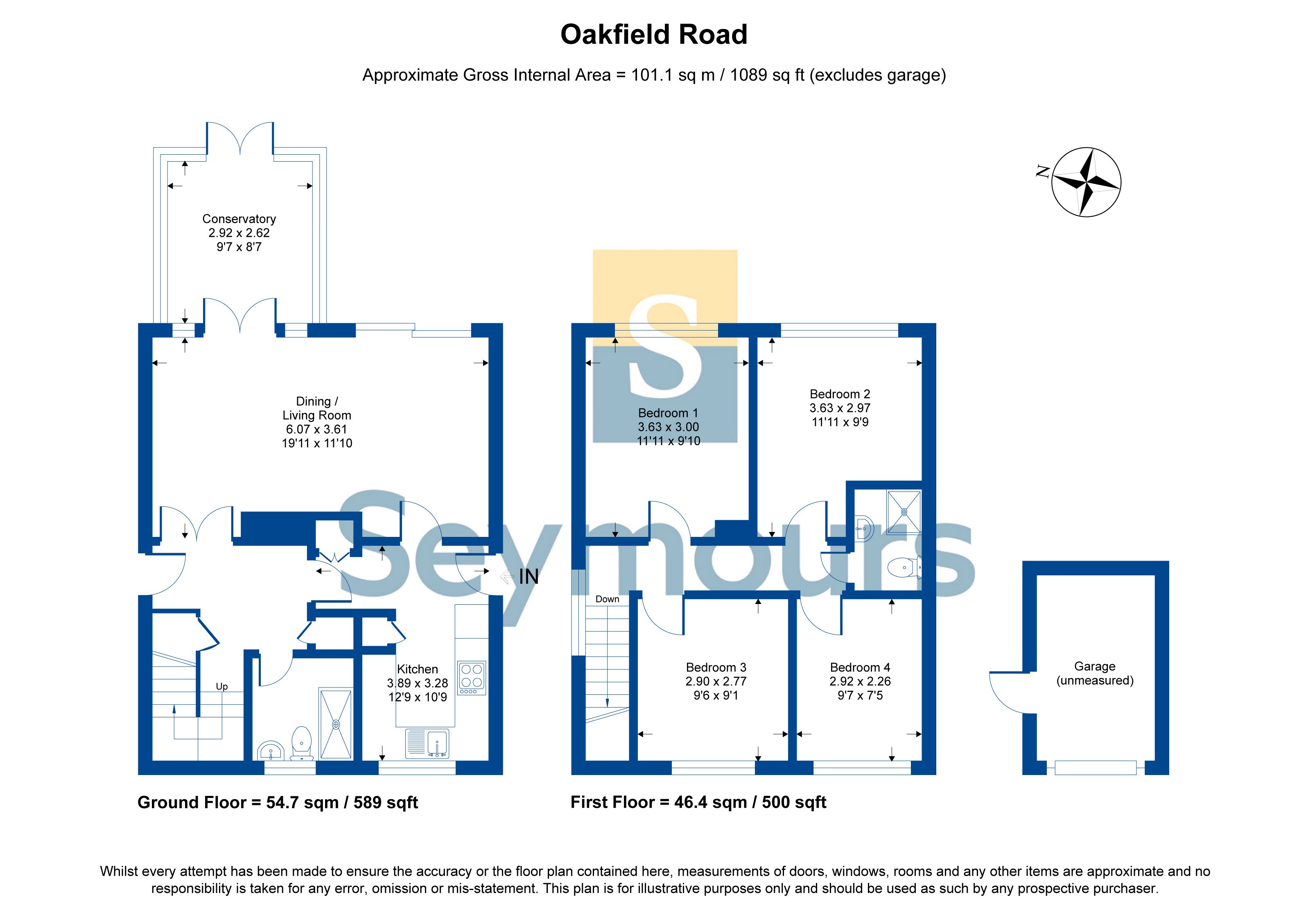 50, Oakfield Road, Camberley floorplan