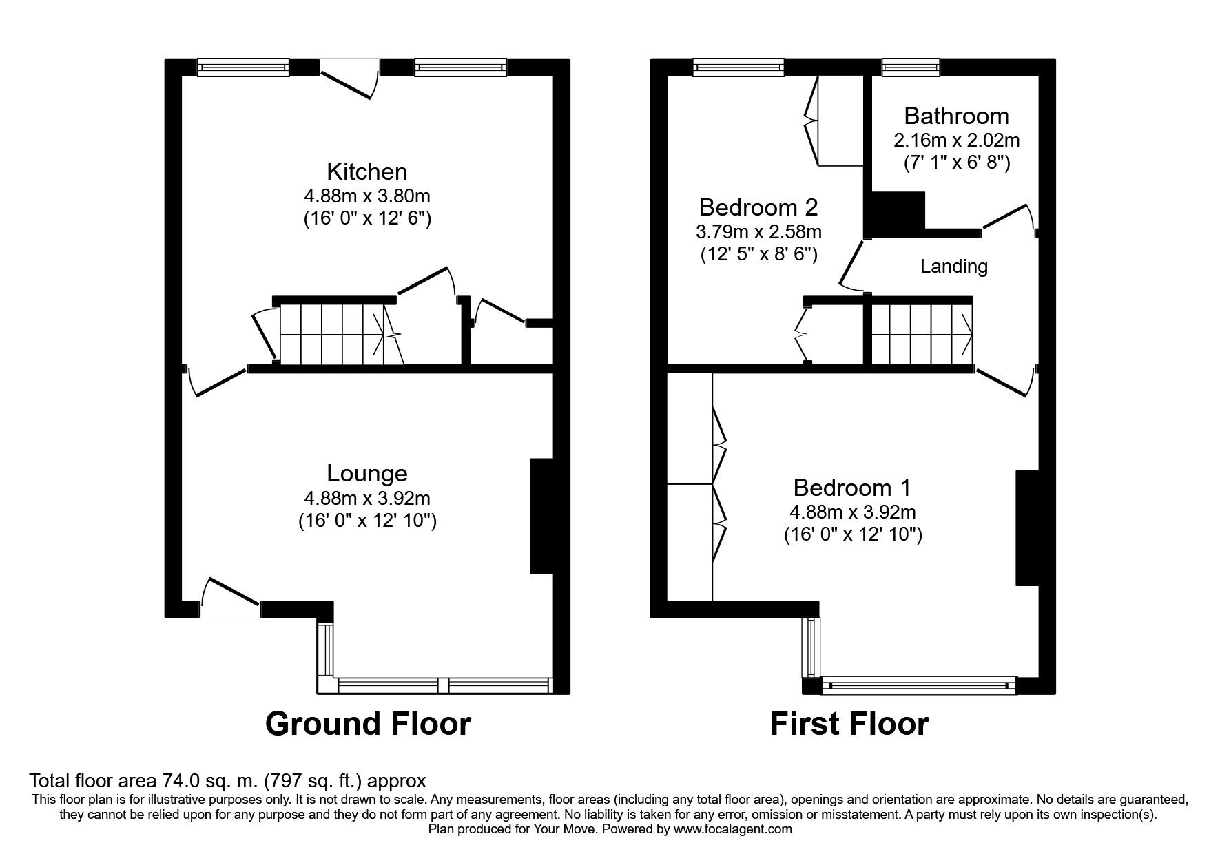 2 Bedrooms Terraced house to rent in Longroyd Street North, Leeds LS11
