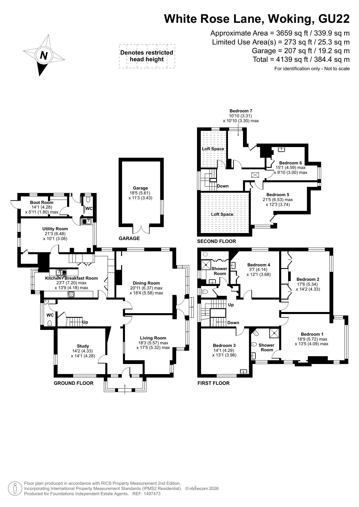 The Chalfonts, 15 White Rose Lane, Woking floorplan