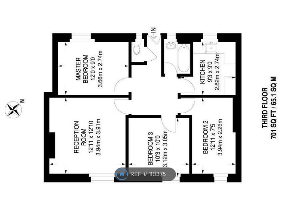 3 Bedrooms Flat to rent in Homerton Road, London E9