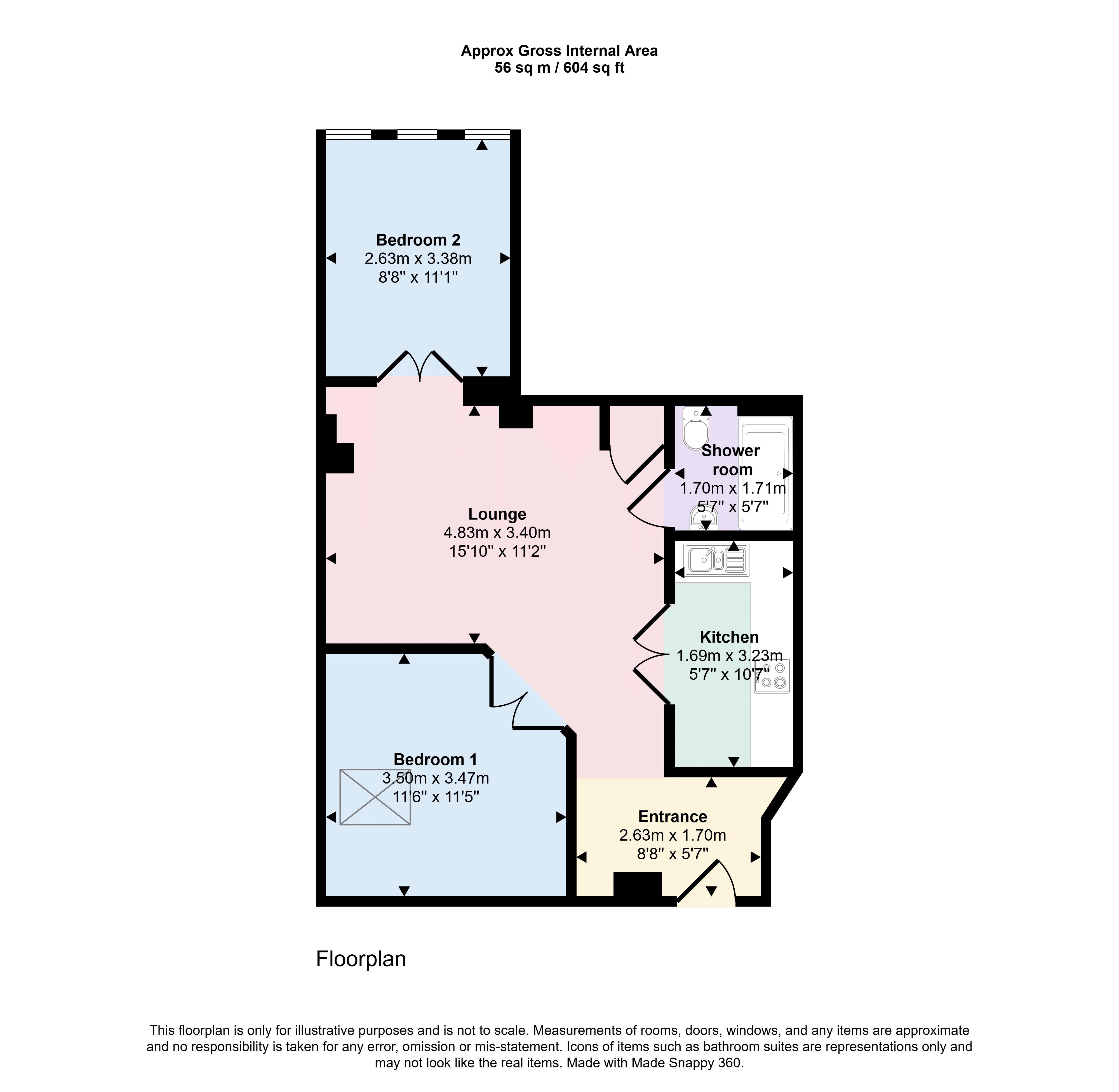 Lymore Gardens, Bath floorplan