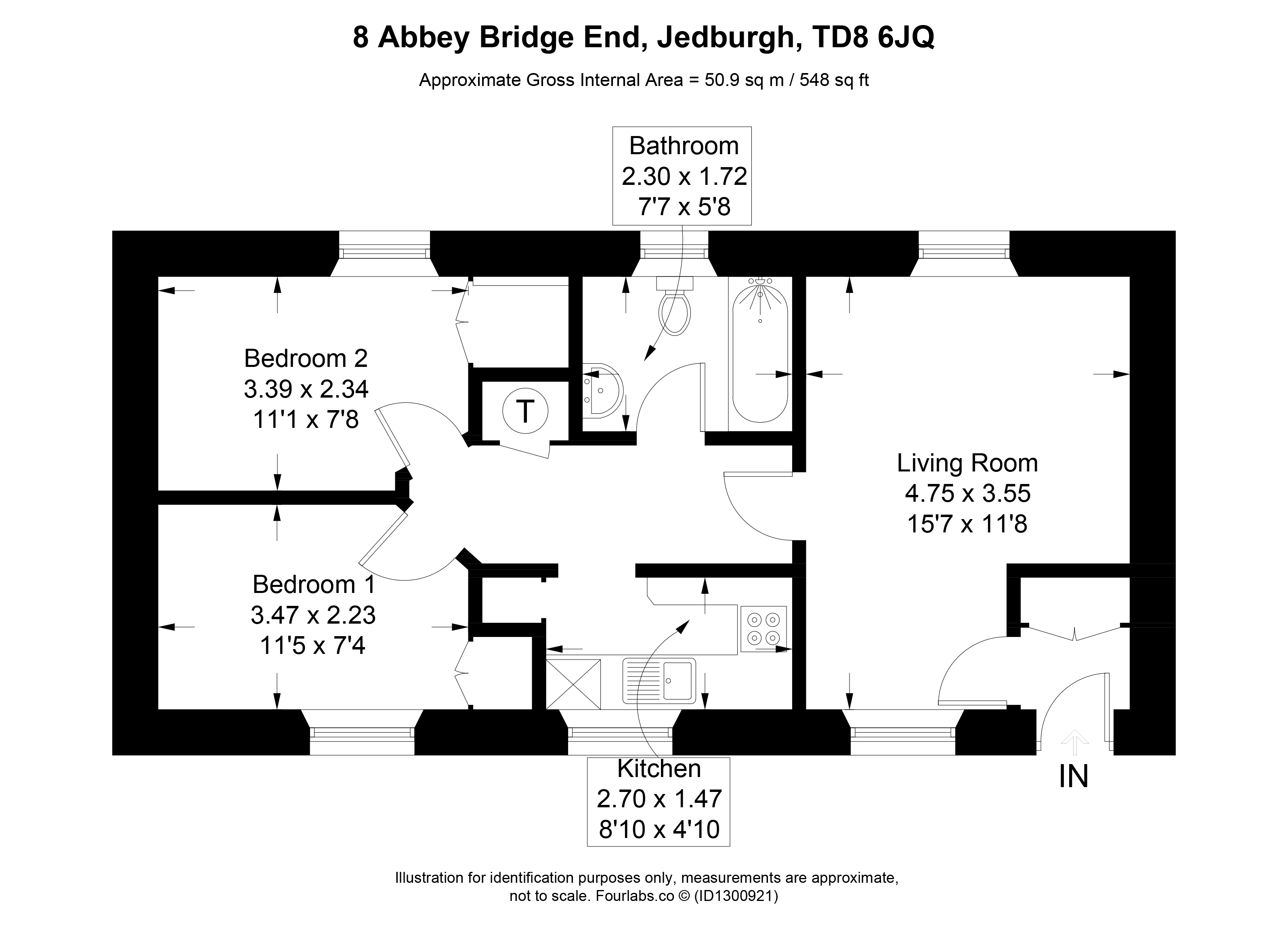 8, Abbey Bridge End, Jedburgh floorplan