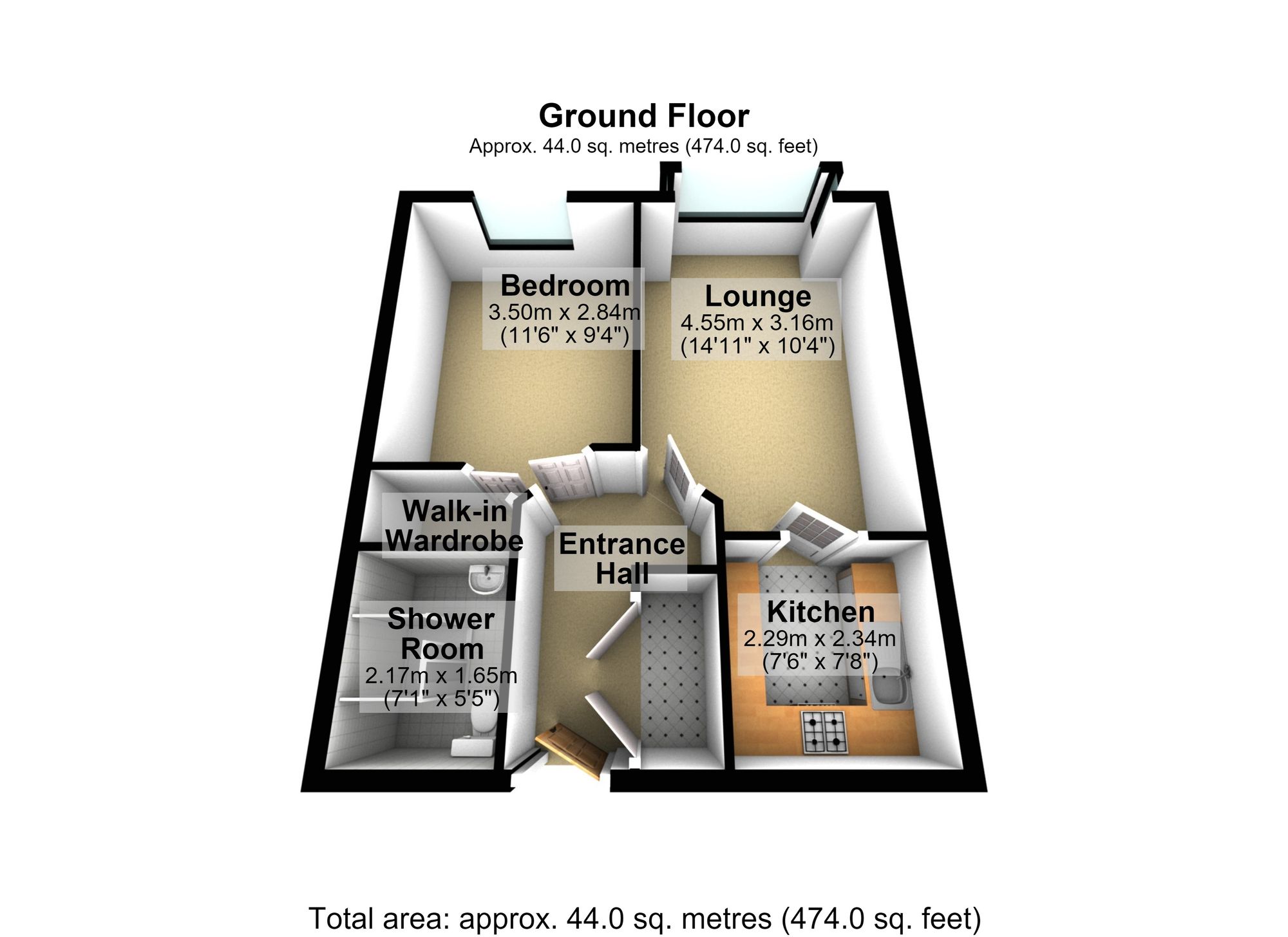 Flat 6, 44 Westfield Road, Wellingborough floorplan