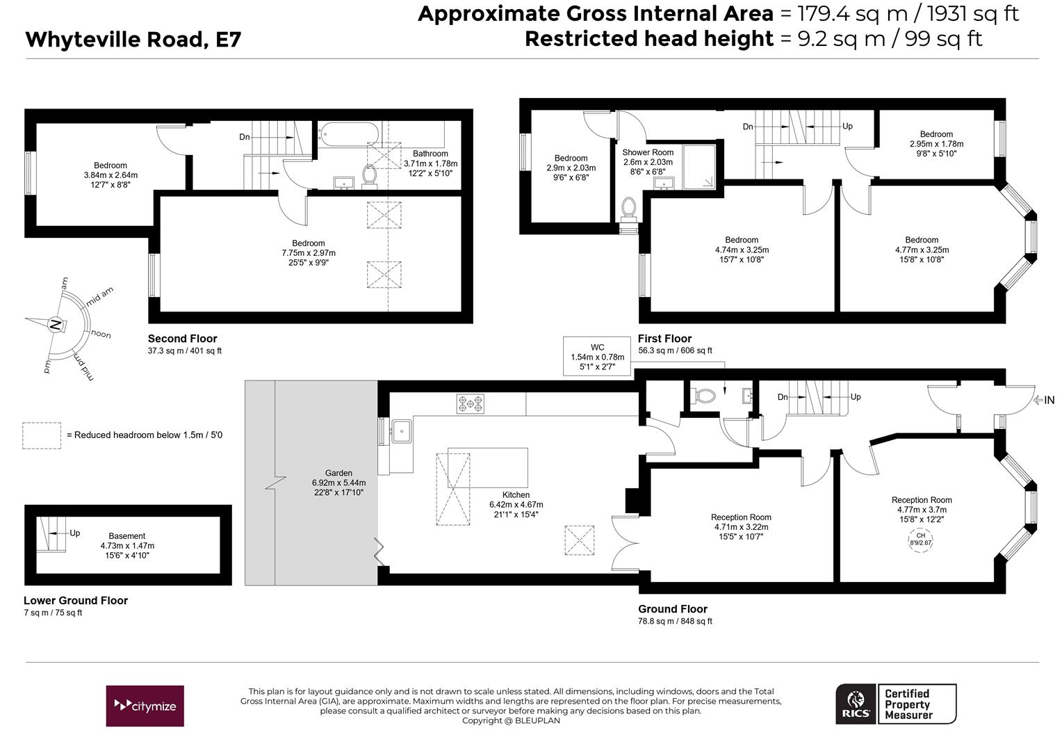 111, Whyteville Road, London floorplan