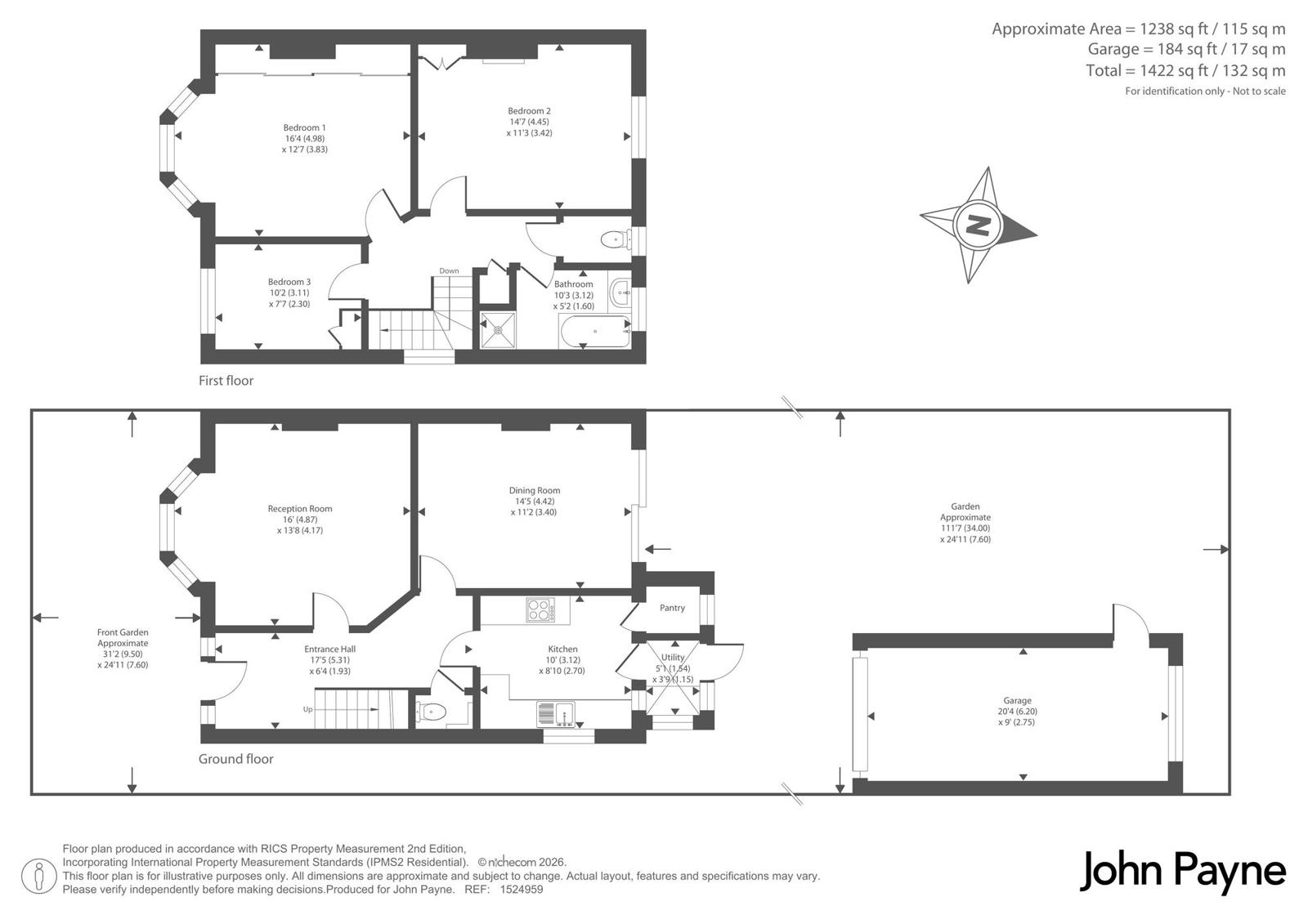 55, Weigall Road, London floorplan