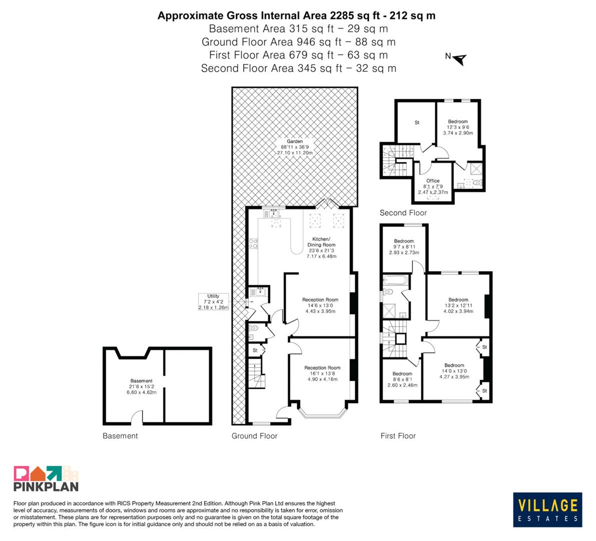 26, The Crosspath, Radlett floorplan