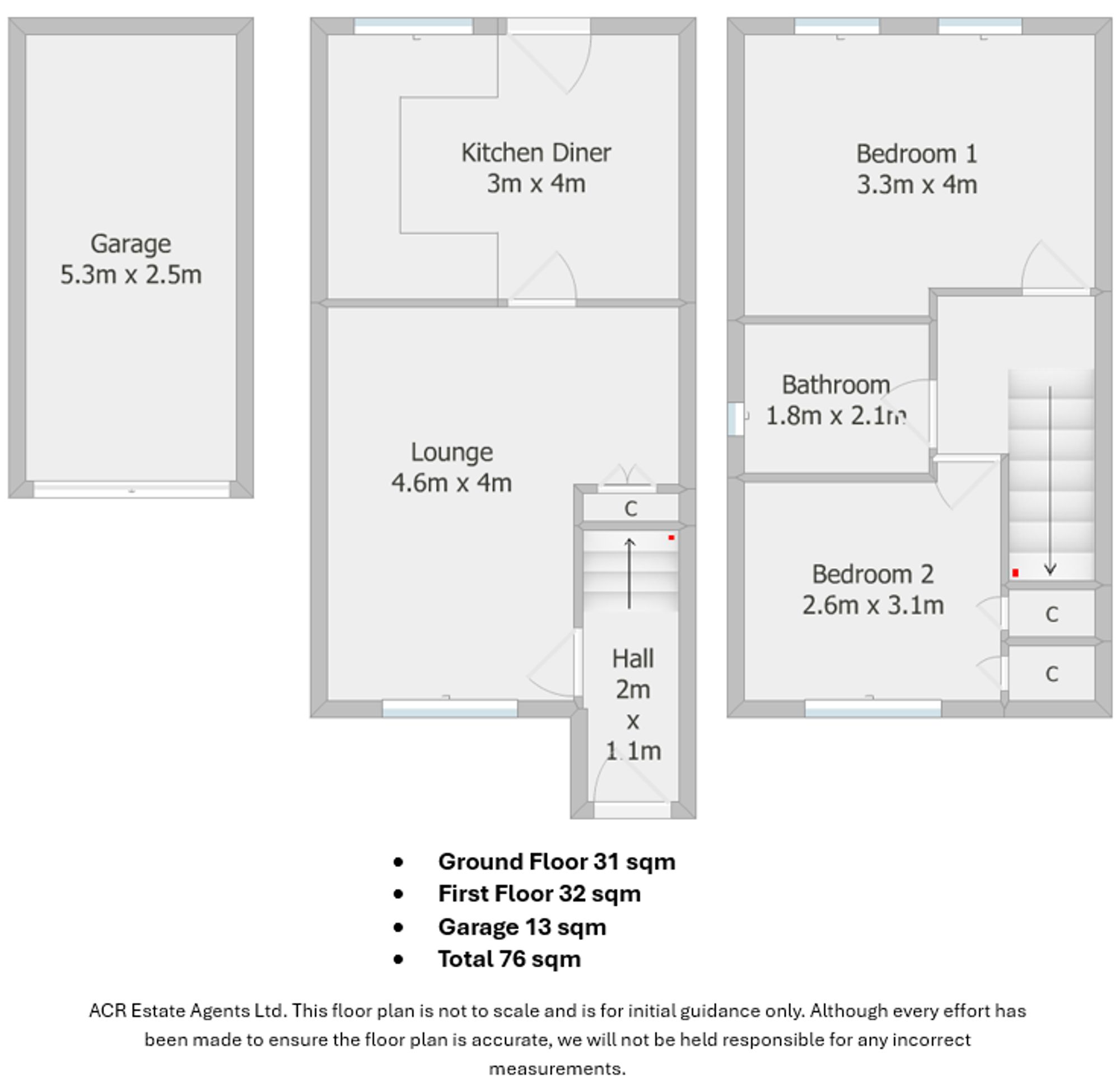 16 Hunters Green, Sheffield floorplan