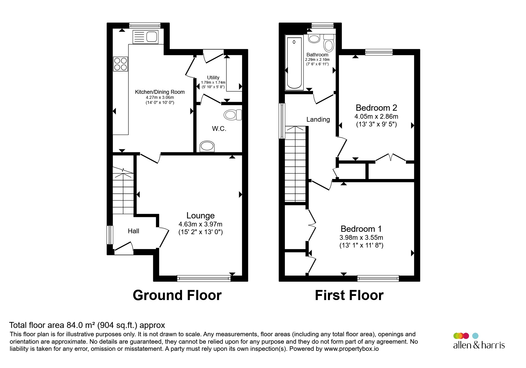 312, Auchinairn Road, Glasgow floorplan