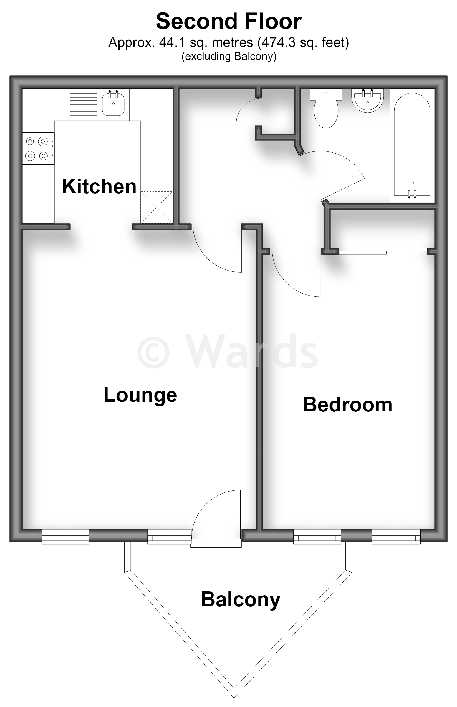 Bridge House, Valetta Way, Rochester floorplan