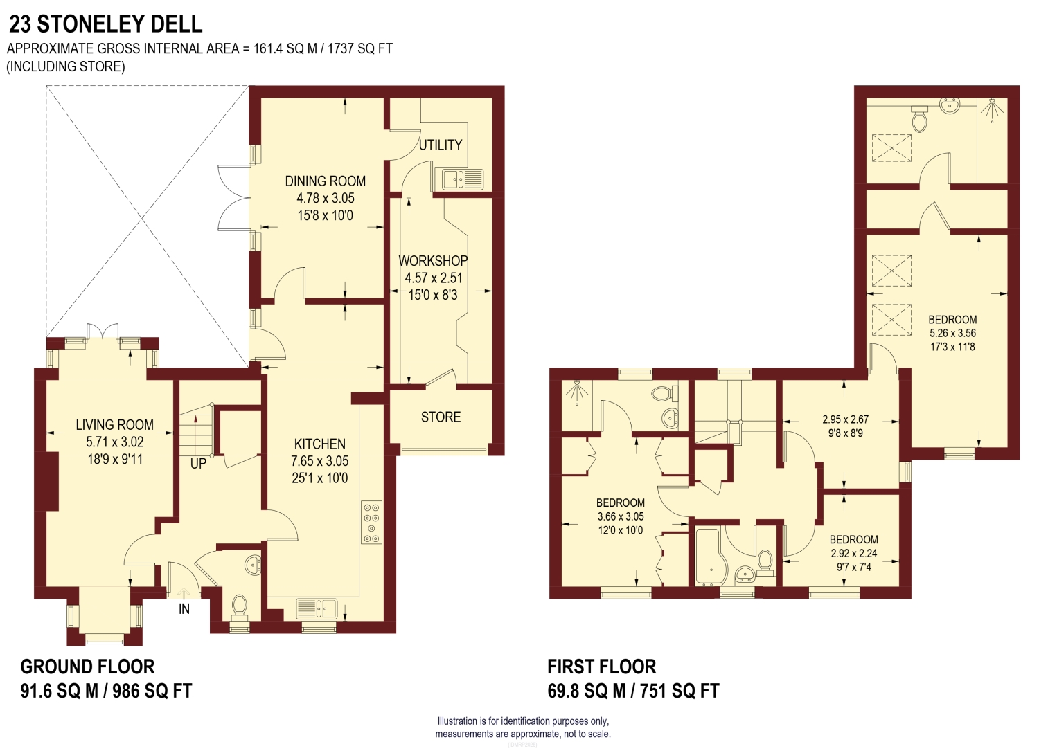 23, Stoneley Dell, Sheffield floorplan