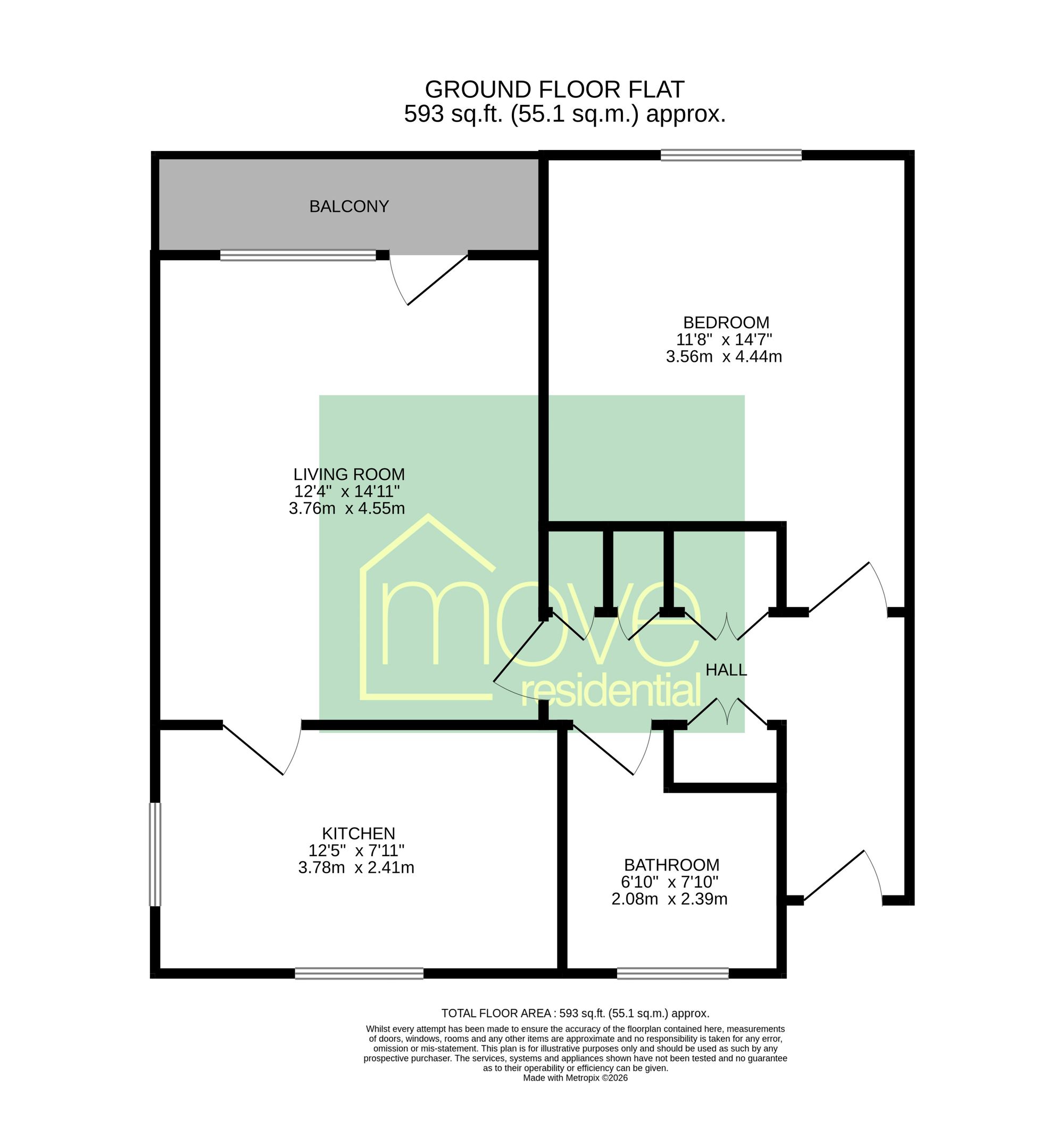 2 Brentwood Court, Wirral floorplan