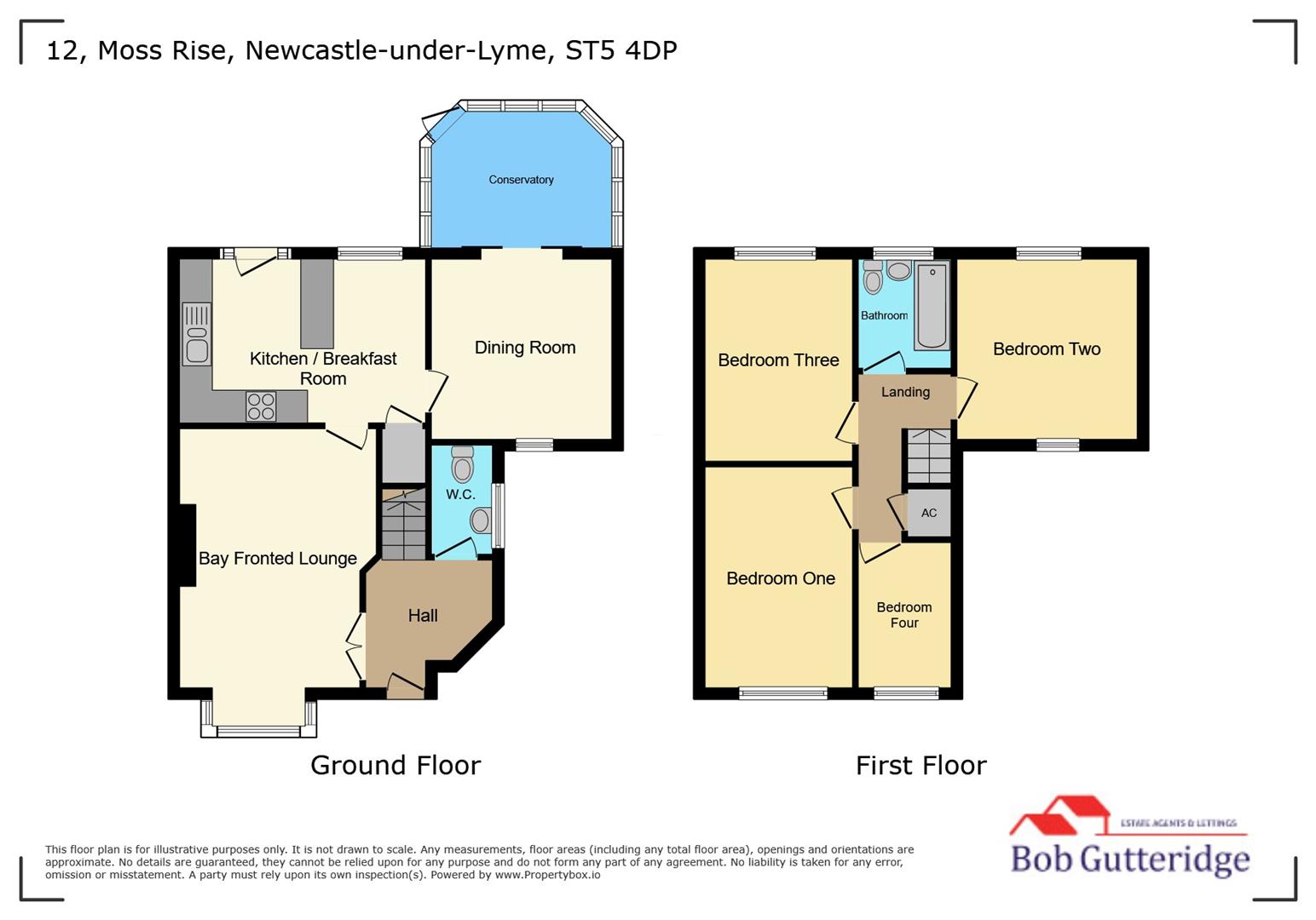 12, Moss Rise, Newcastle floorplan